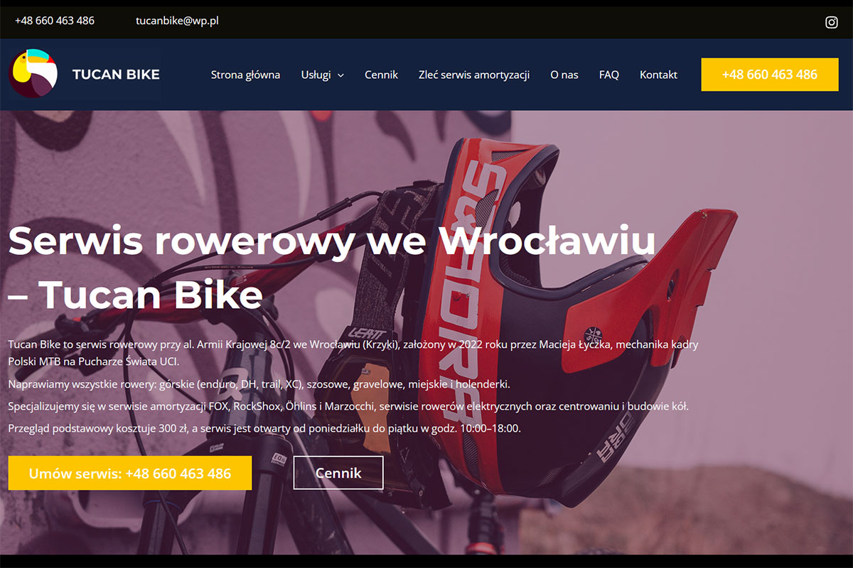 Serwis rowerowy Wrocław Tucan Bike